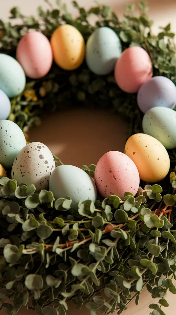 easter egg wreath