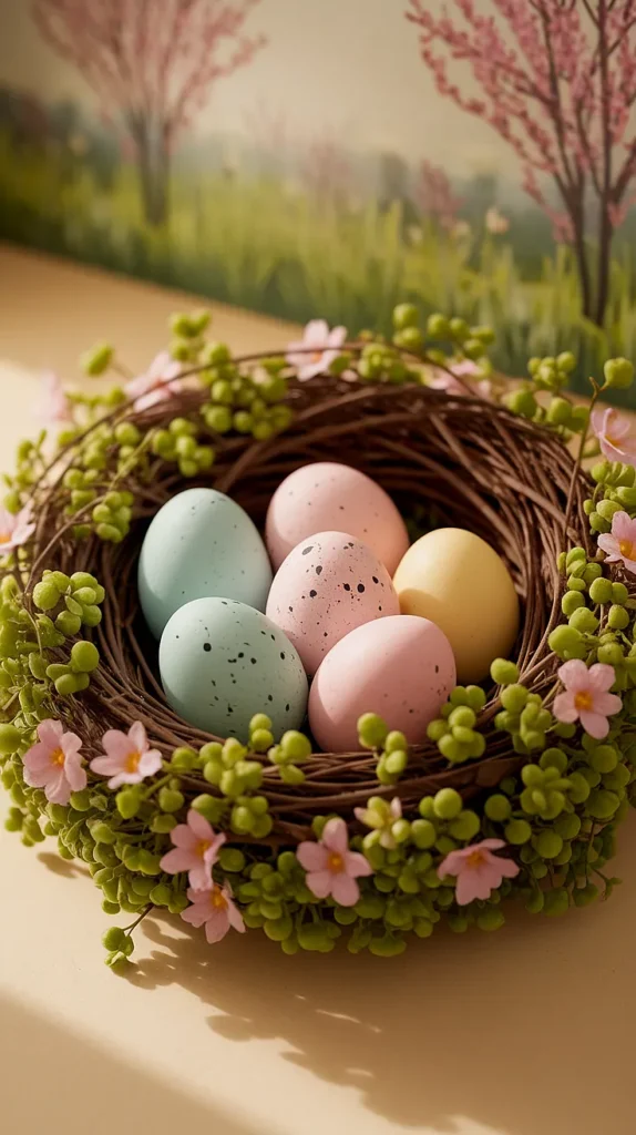 easter egg wreath