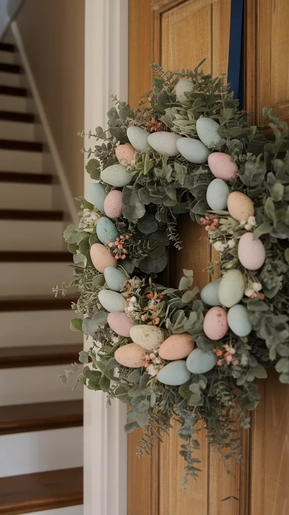 easter egg wreath