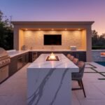 luxury outdoor kitchen