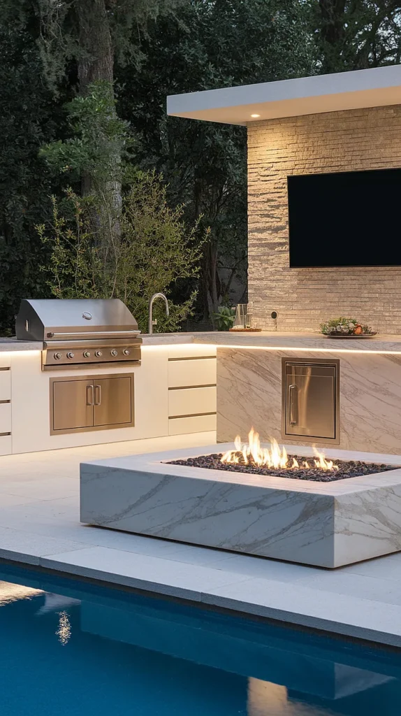 luxury outdoor kitchen