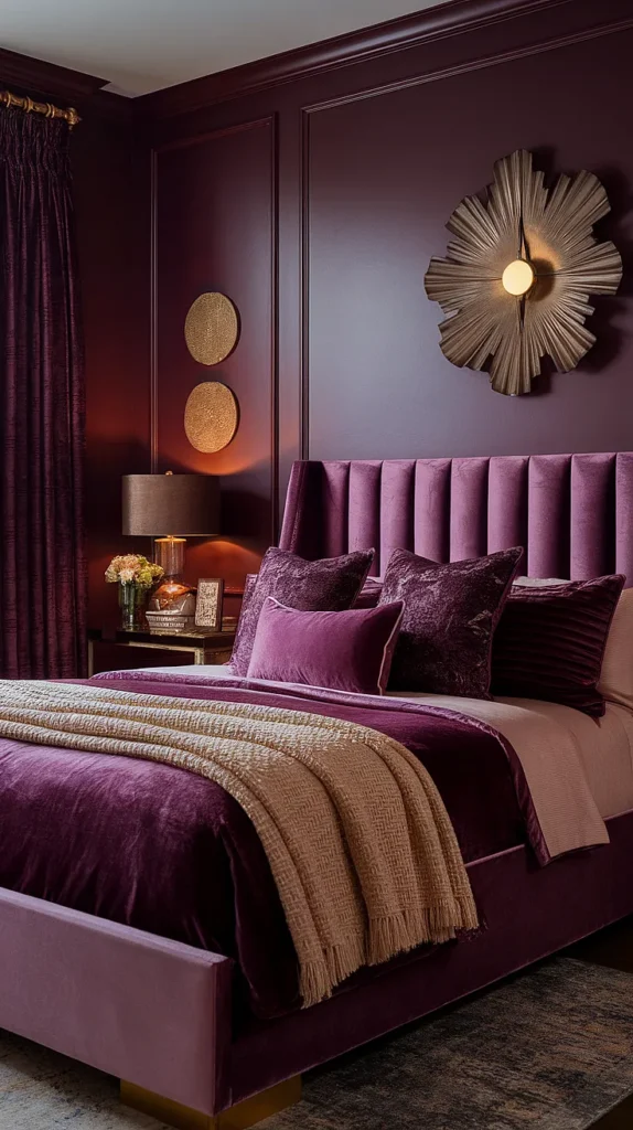 plum bedroom