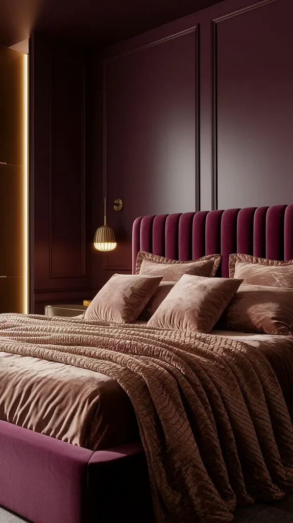 plum bedroom