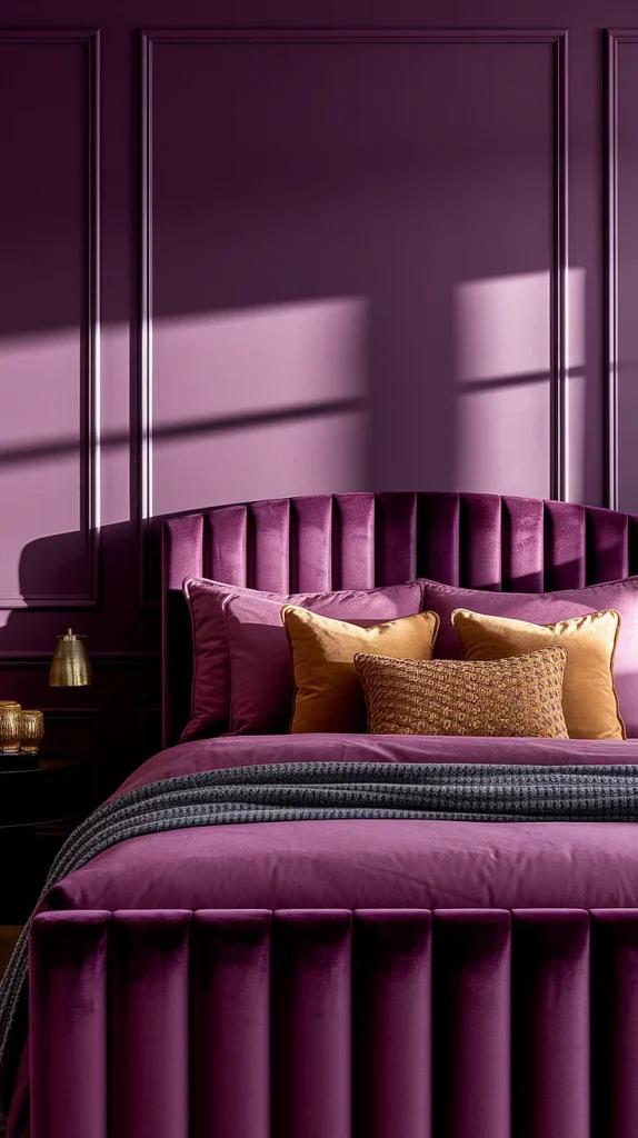 plum bedroom