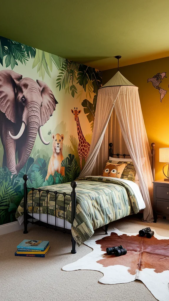 safari bedroom for boys