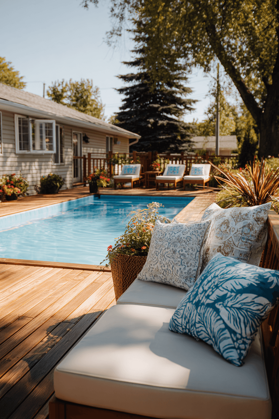 27 Above Ground Pool With Deck Off House Ideas for a Dreamy Backyard Oasis