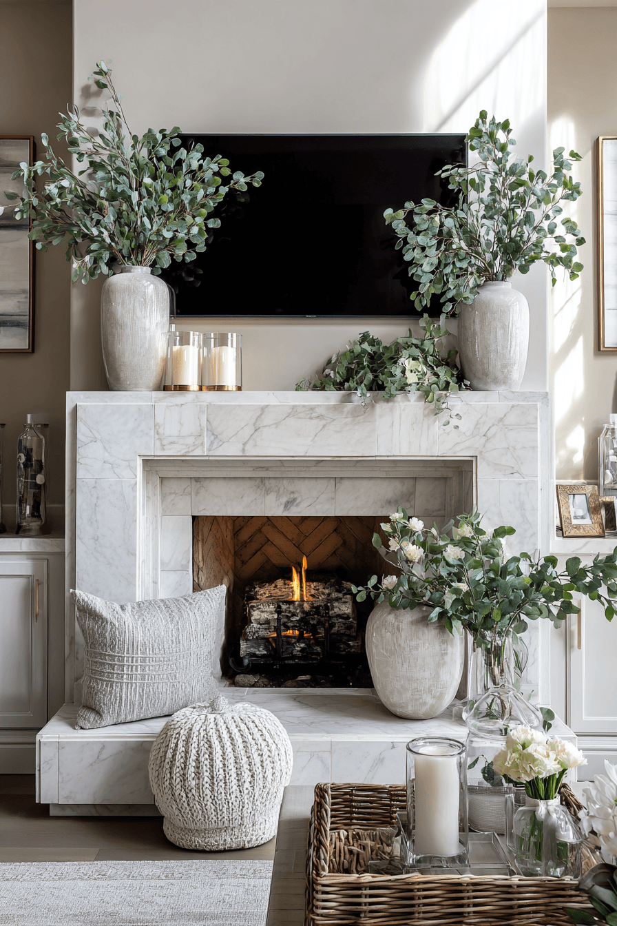 27 Mantle Decor Ideas With a TV for a Stylish Living Room