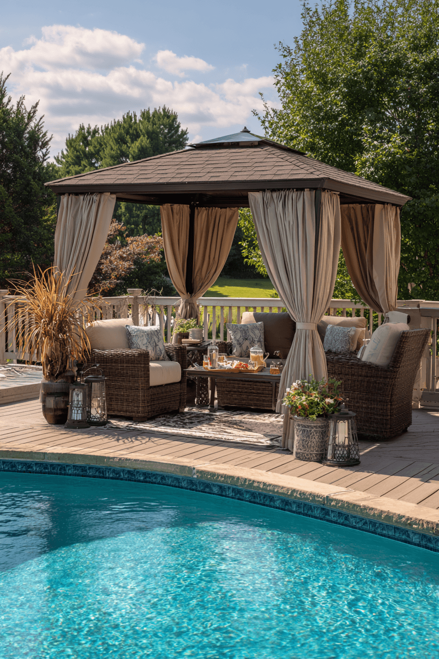 27 Above Ground Pool With Deck Off House Ideas for a Dreamy Backyard Oasis