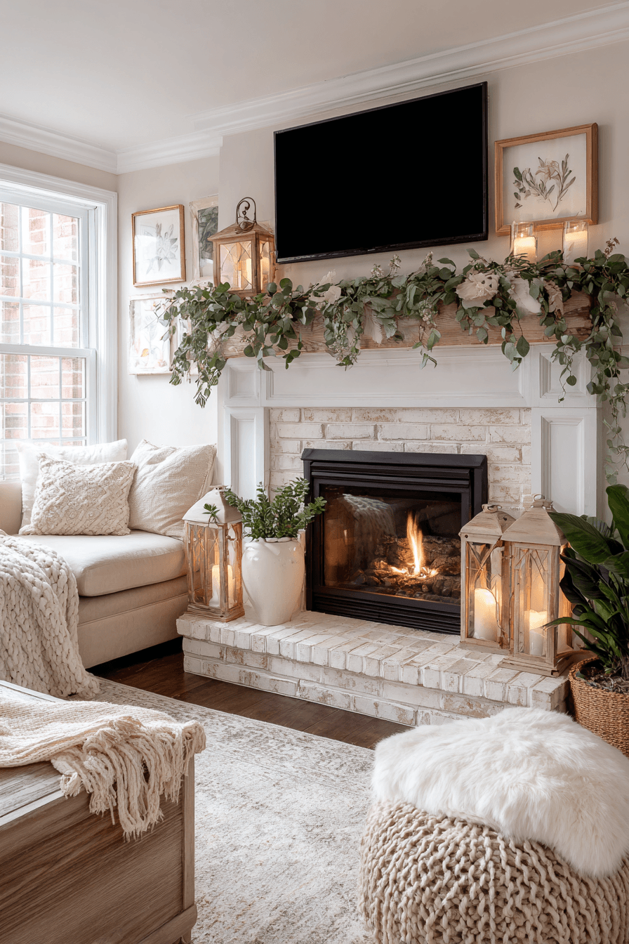 27 Mantle Decor Ideas With a TV for a Stylish Living Room