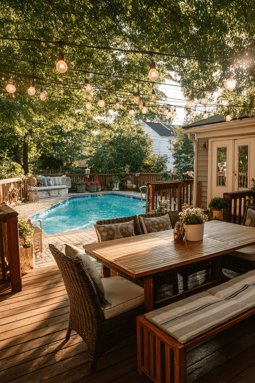 27 Above Ground Pool With Deck Off House Ideas for a Dreamy Backyard Oasis