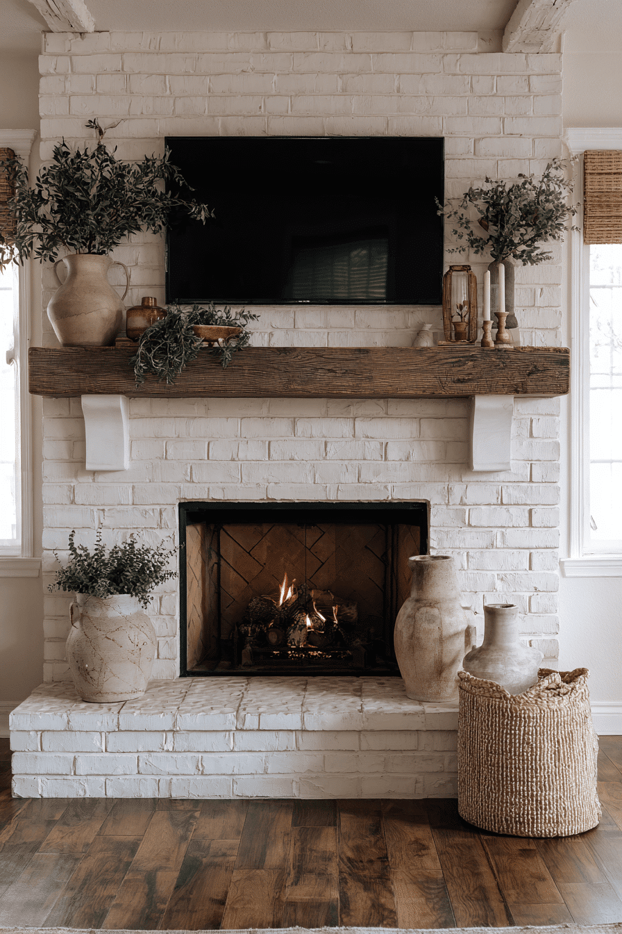 27 Mantle Decor Ideas With a TV for a Stylish Living Room