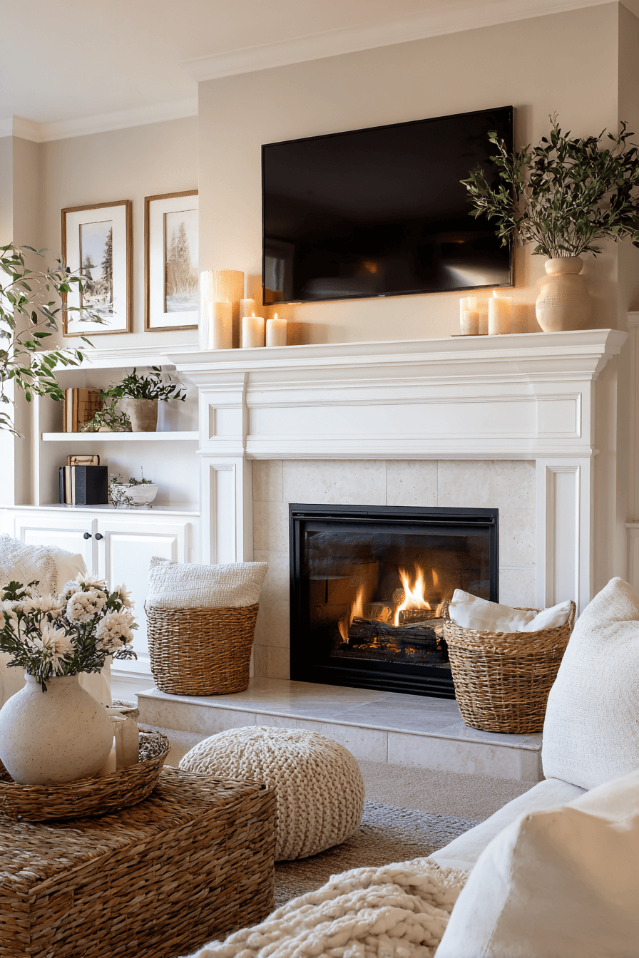 27 Mantle Decor Ideas With a TV for a Stylish Living Room