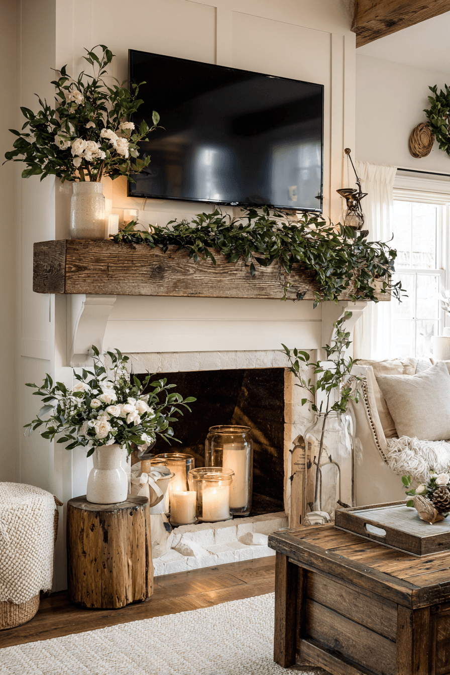 27 Mantle Decor Ideas With a TV for a Stylish Living Room