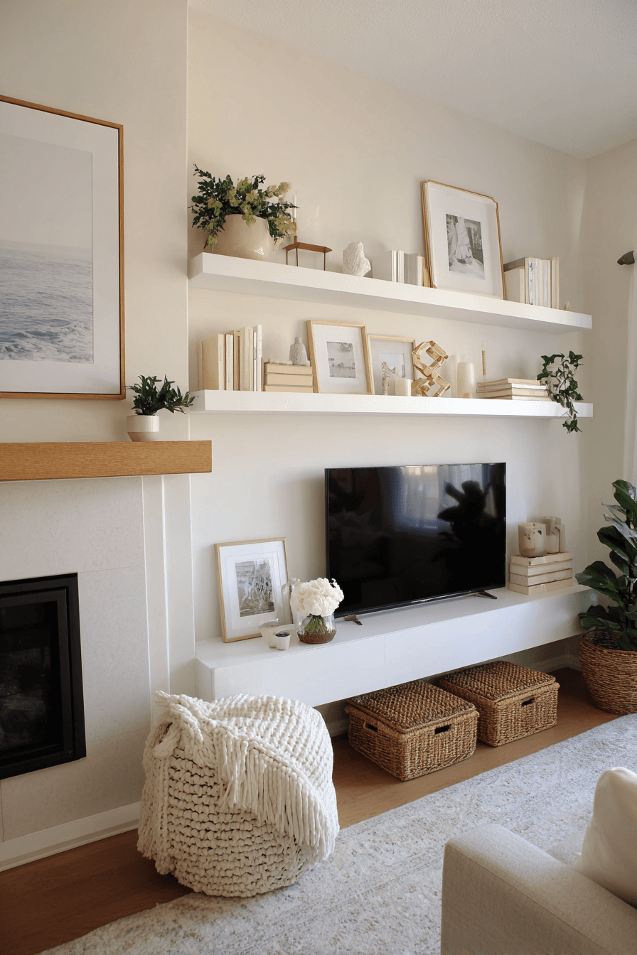 27 Mantle Decor Ideas With a TV for a Stylish Living Room