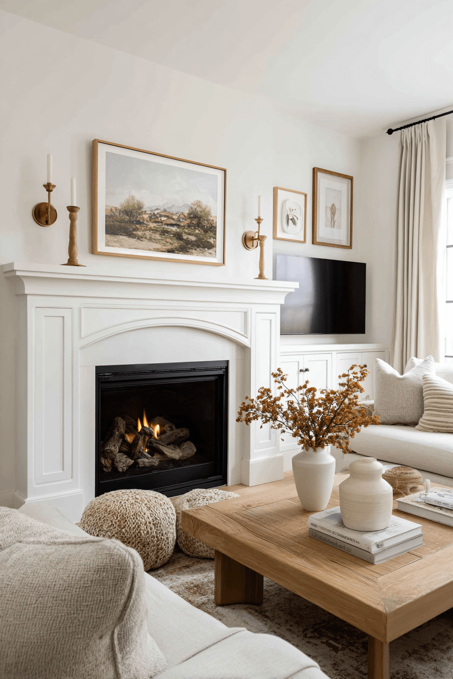 27 Mantle Decor Ideas With a TV for a Stylish Living Room