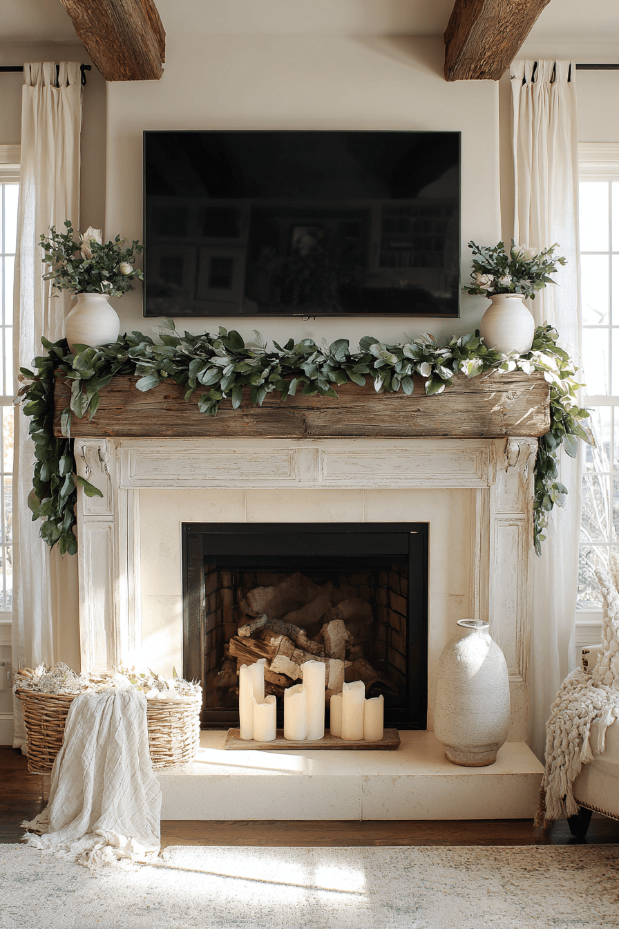 27 Mantle Decor Ideas With a TV for a Stylish Living Room