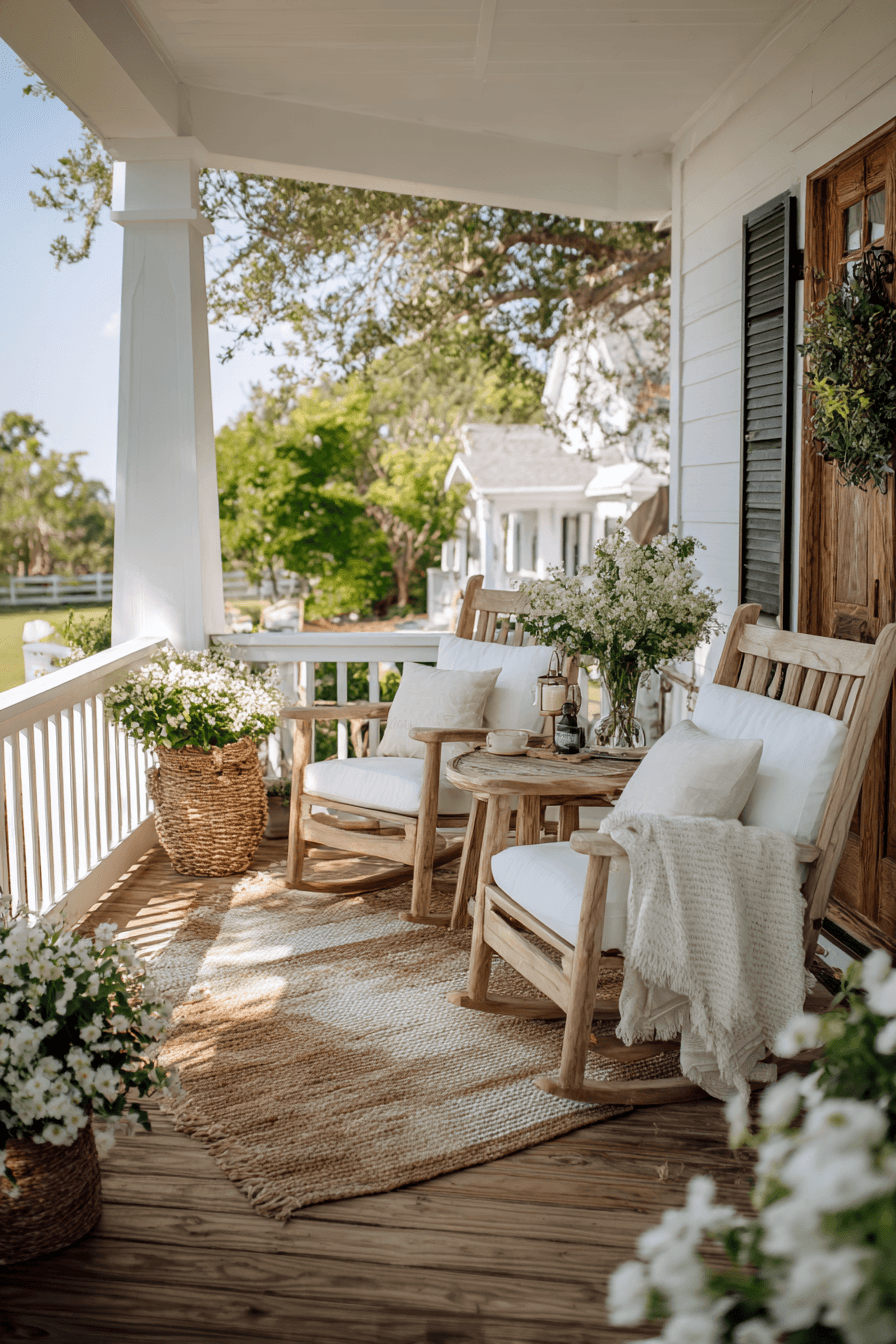 27 Farmhouse Porch Decor Ideas for a Cozy Front Porch Refresh