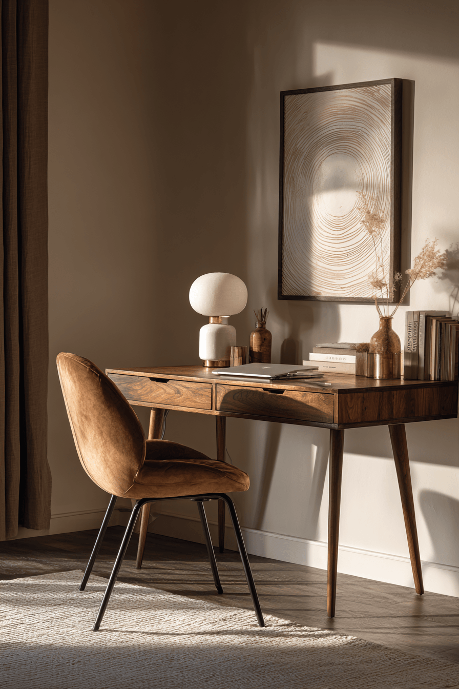 27 Wooden Study Table Ideas for a Cozy and Organized Study Corner