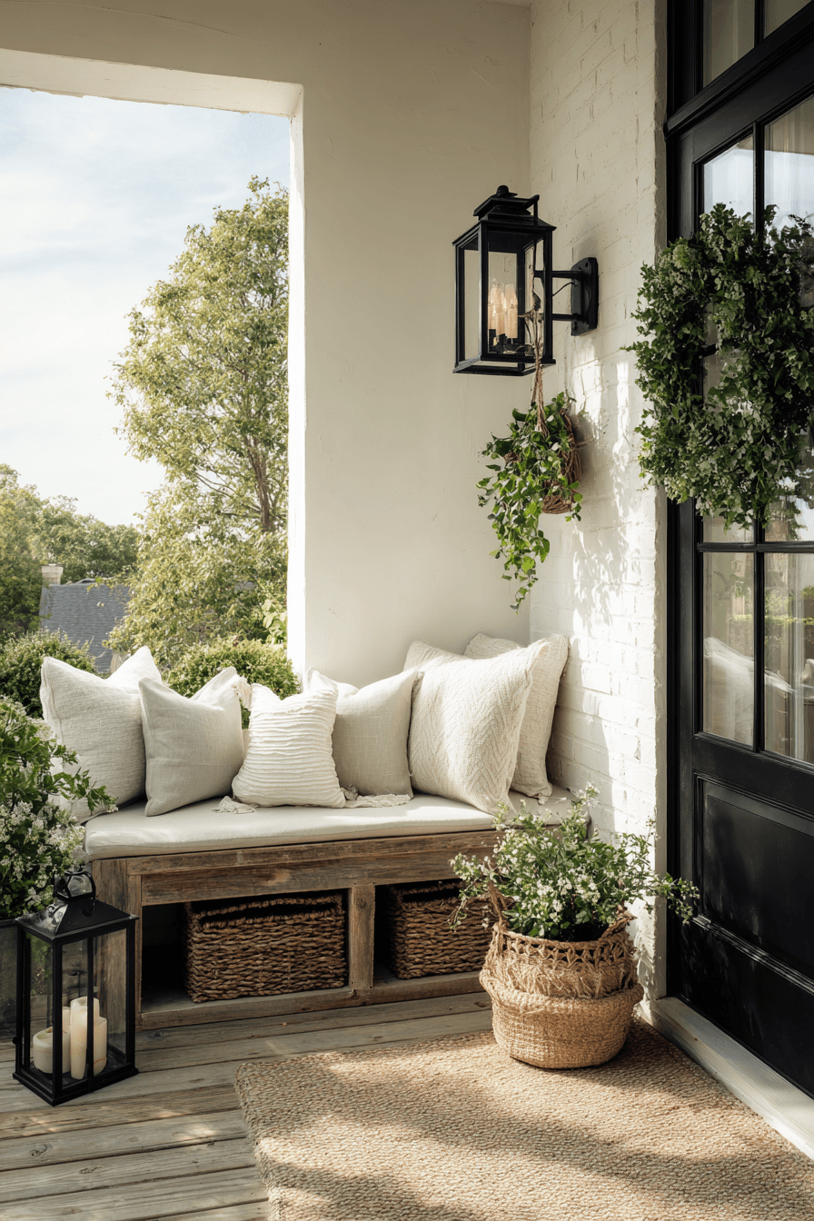 27 Farmhouse Porch Decor Ideas for a Cozy Front Porch Refresh