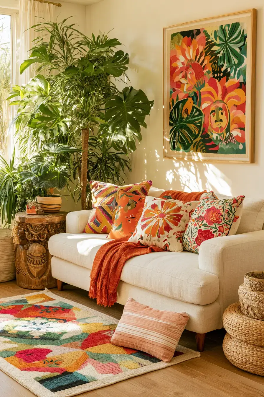 27 Chic Afrohemian Living Room Ideas With Soulful Charm