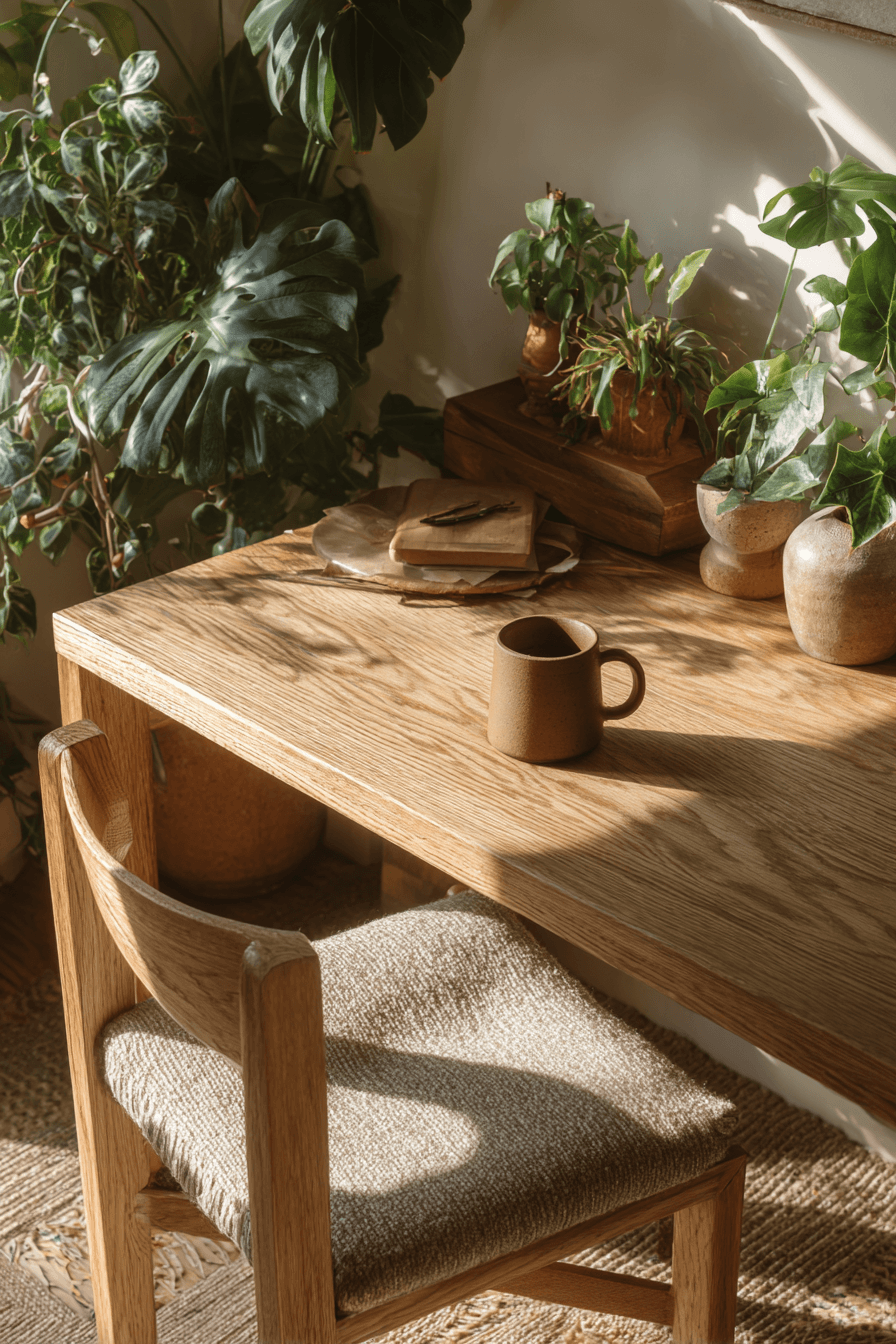 27 Wooden Study Table Ideas for a Cozy and Organized Study Corner
