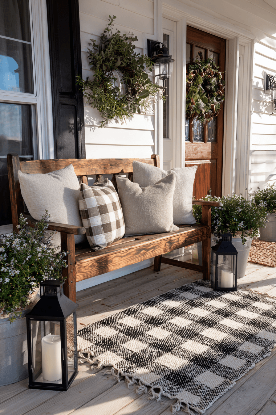 27 Farmhouse Porch Decor Ideas for a Cozy Front Porch Refresh