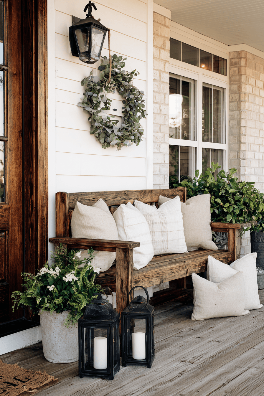 27 Farmhouse Porch Decor Ideas for a Cozy Front Porch Refresh