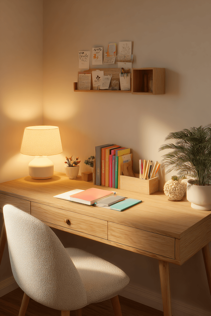 27 Wooden Study Table Ideas for a Cozy and Organized Study Corner