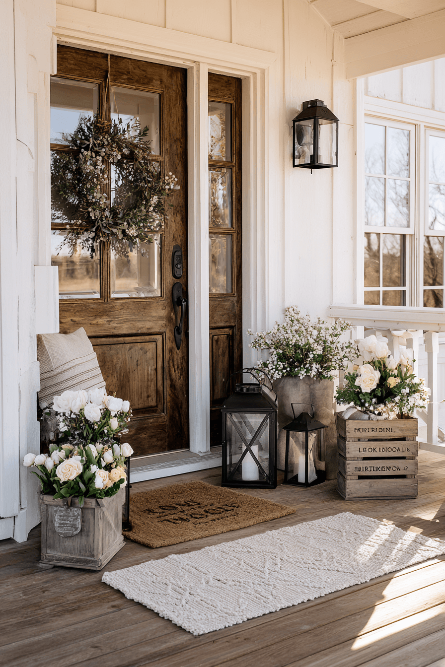 27 Farmhouse Porch Decor Ideas for a Cozy Front Porch Refresh