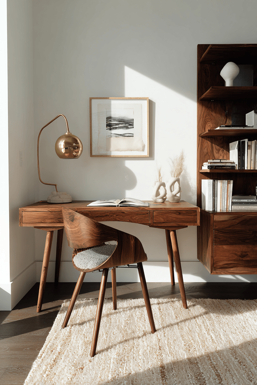 27 Wooden Study Table Ideas for a Cozy and Organized Study Corner